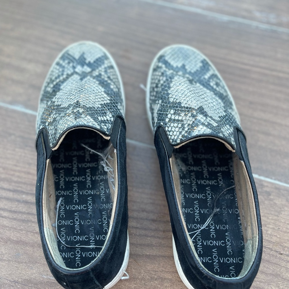 Vionic Splendid Midi Snake Print Loafer Suede - image 4